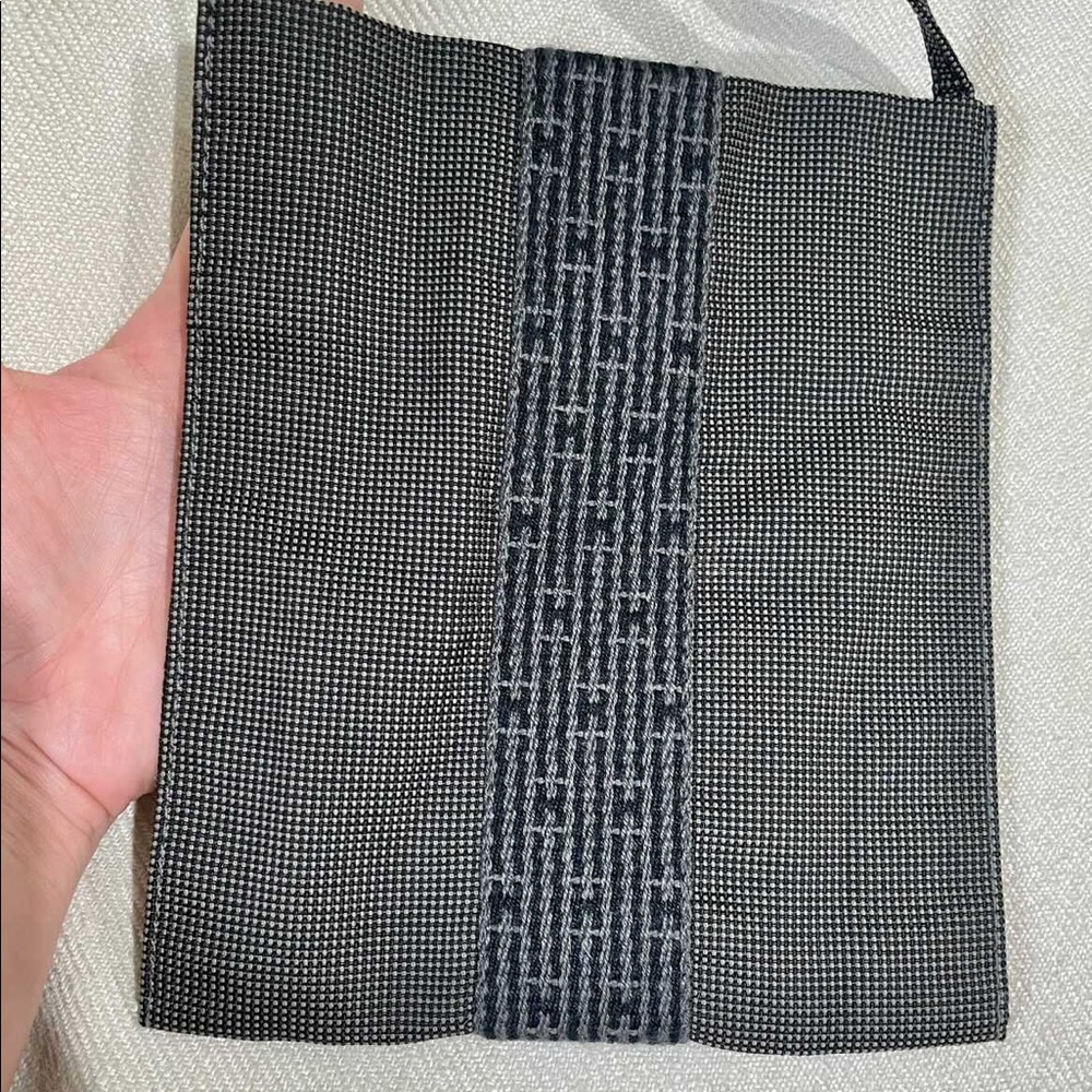 Hermes Canvas Navy Crossbody